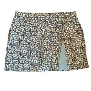 Sport Haley Printed Golf Skort Stretch Waistband Light Blue Green Tennis XXL